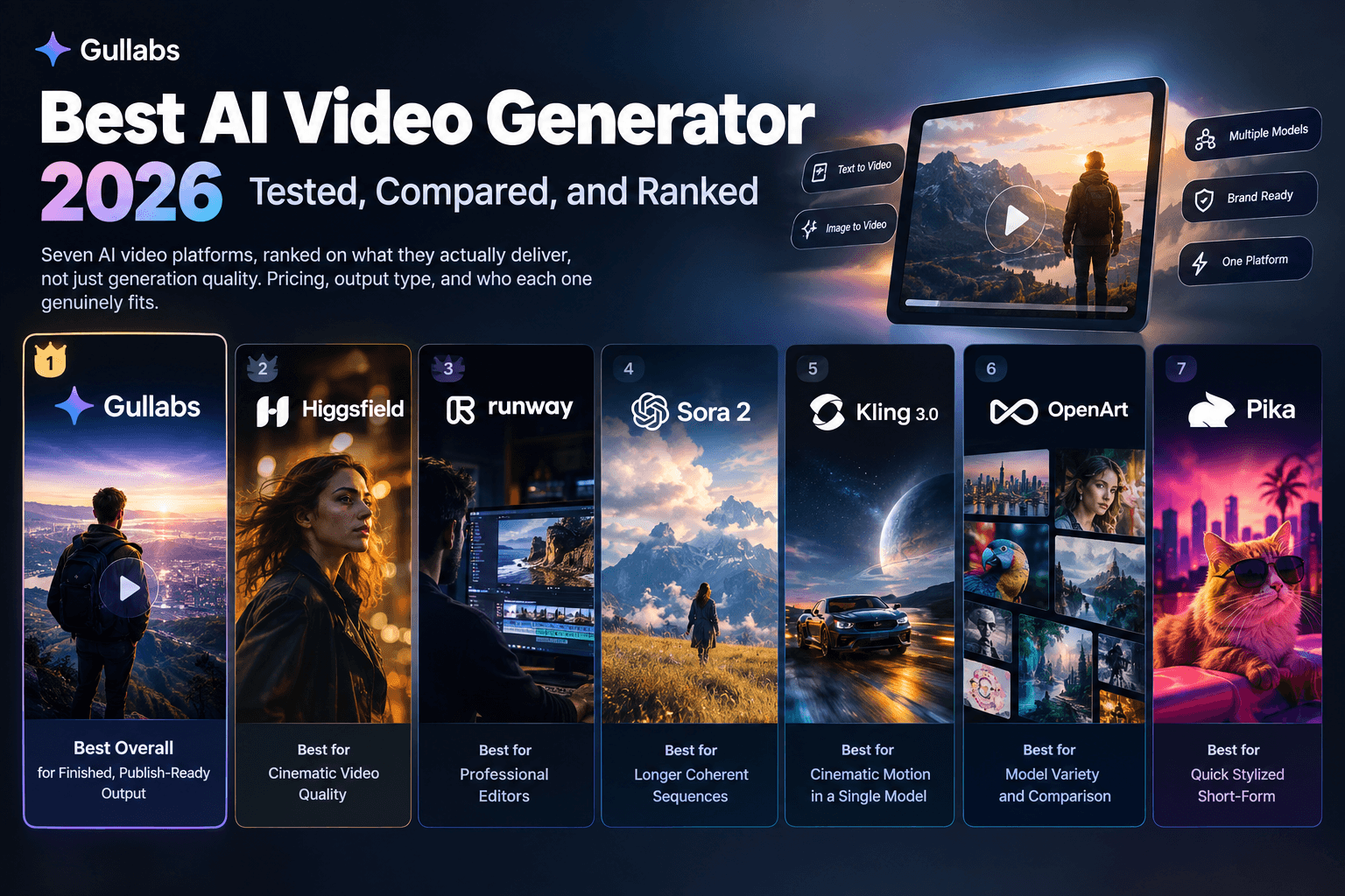 Best AI Video Generator 2026 — Tested, Compared, and Ranked